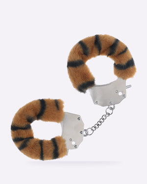 OUCH! tiger heavy-duty fluffy handcuffs