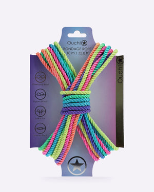 OUCH! 10 m multicolour bondage rope