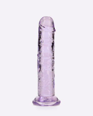 REALROCK crystal clear purple 15.5 cm straight dildo