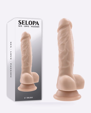 Selopa light flesh 6 inch realistic dildo