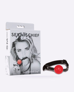 Sex & Mischief solid red ball gag