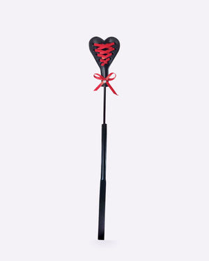 Sex & Mischief Heart Beat black and red crop