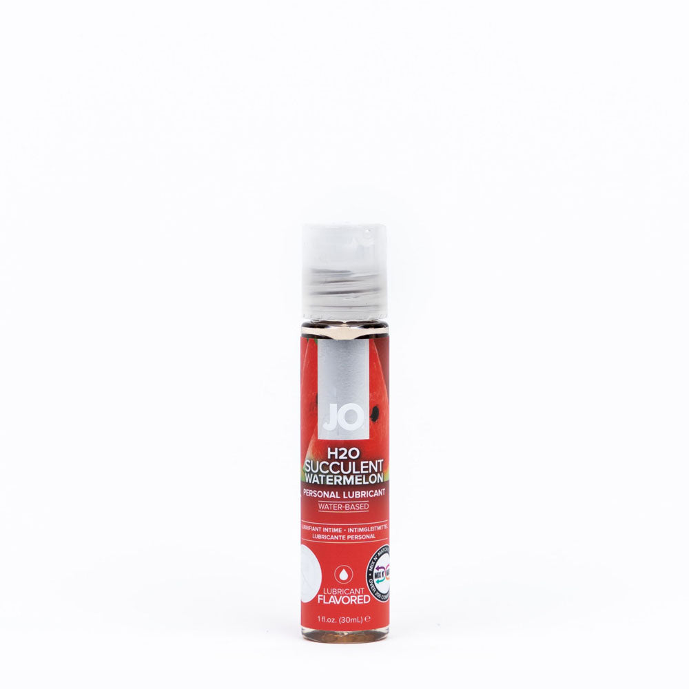 JO H2O Succulent Watermelon Flavored Water-Based Lubricant - 30 mL - Body-Safe & Vegan-Friendly
