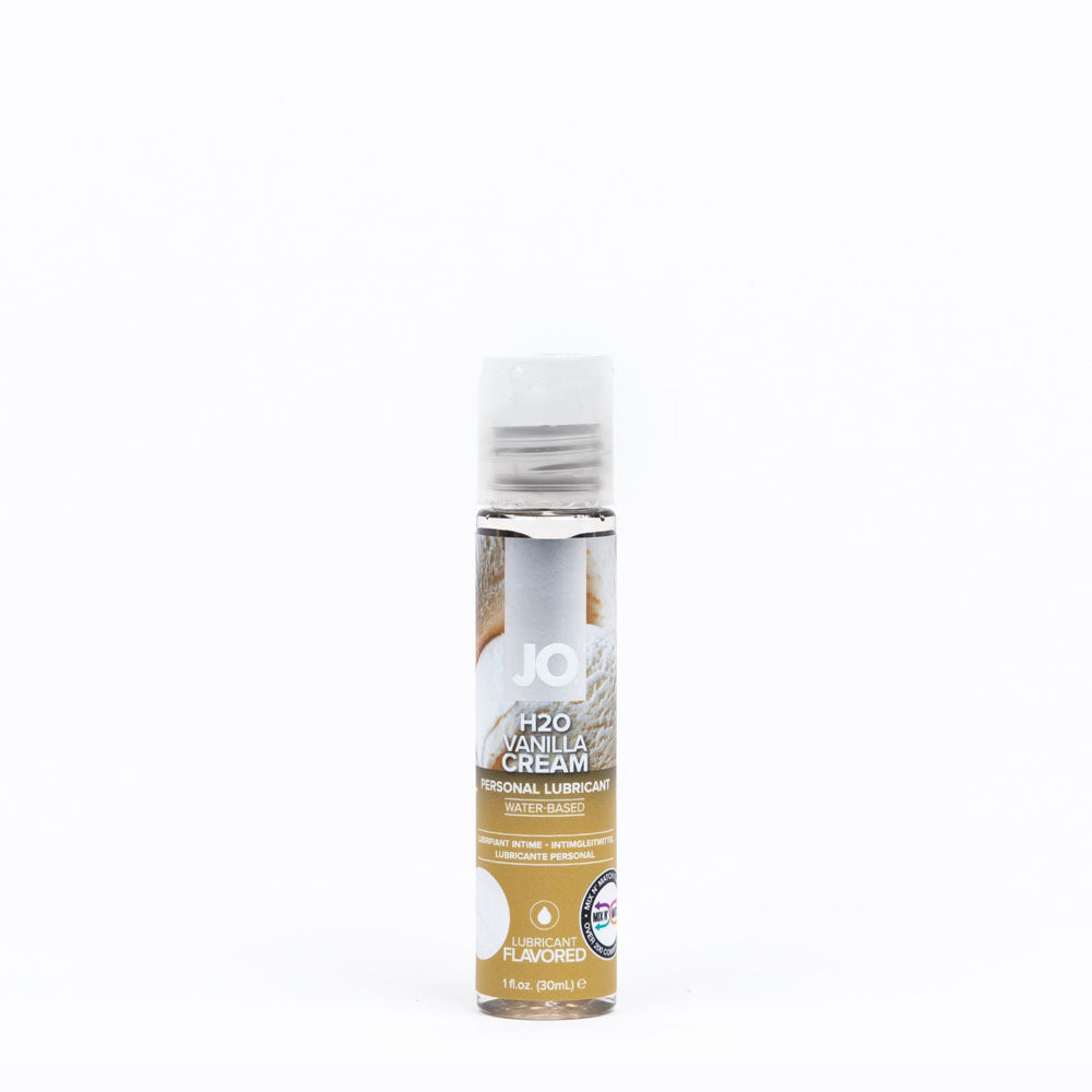 JO H2O Vanilla Cream Water-Based Lubricant - 30 mL - Flavorful Vanilla Essence for Enhanced Intimacy