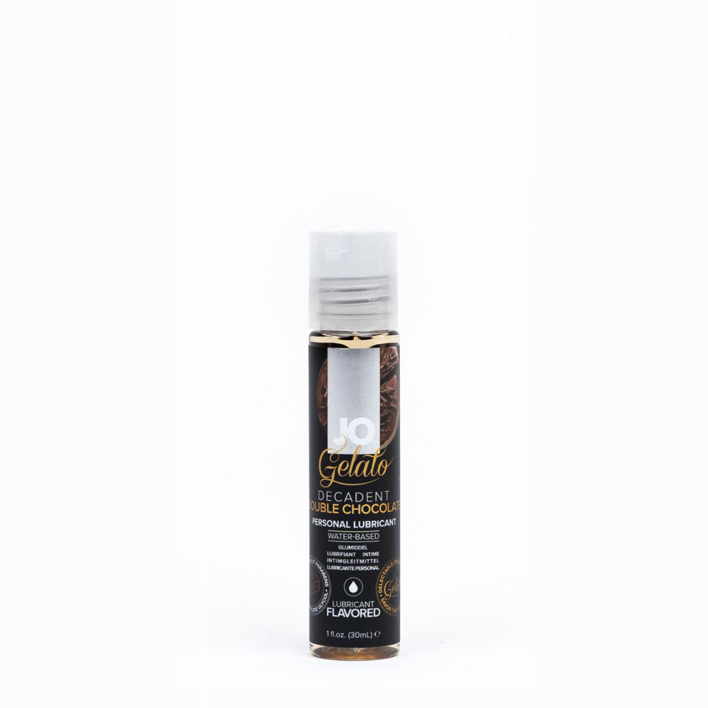 JO Gelato Indulgent Chocolate Delight Water-Based Lubricant - 30 mL - Premium Chocolate Flavored Personal Lubricant