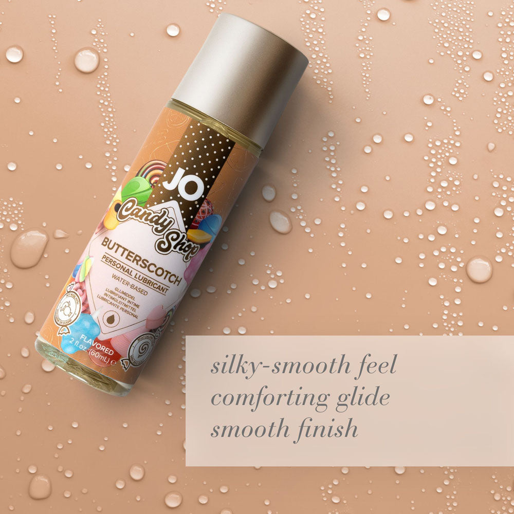 JO Candy Shop Butterscotch Flavored Water-Based Lubricant – 60 mL Bottle for Enhanced Pleasure and Comfort