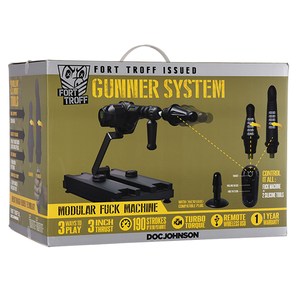 Fort Troff Gunner System - Versatile 3-in-1 Modular Sex Machine for Enhanced Pleasure