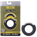 Fort Troff - Pinch Zero Ring - Black Body-Safe Cock Ring (Adjustable, Comfortable Fit)