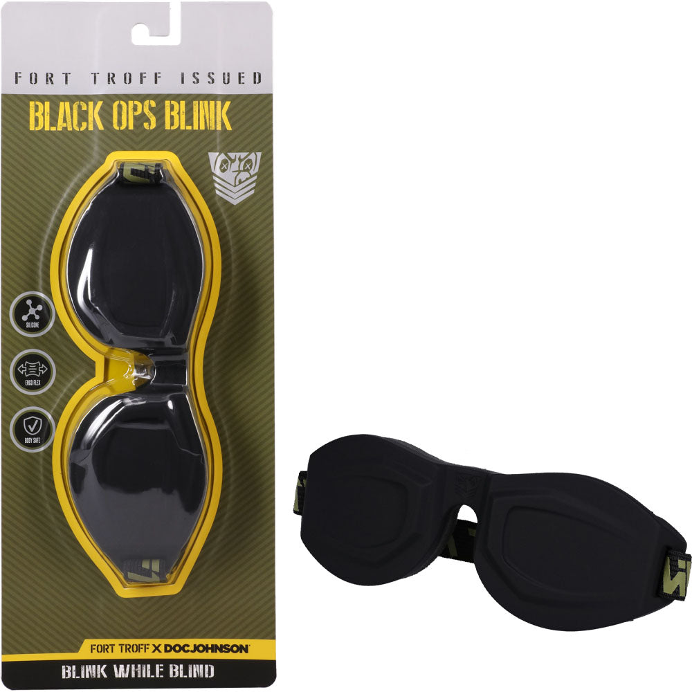 Fort Troff - Black Ops Blink Eyemask Restraint for Enhanced Sensory Play - Versatile and Comfortable Design