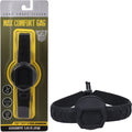 Fort Troff - Max Comfort Silicone Gag - Black Mouth Restraint (Adjustable Fit, Ergonomic Design)