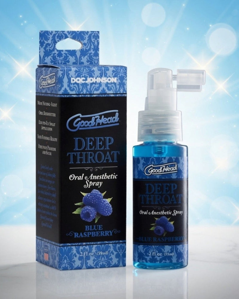 GoodHead Deep Throat Spray – Blue Raspberry – 59 ml
