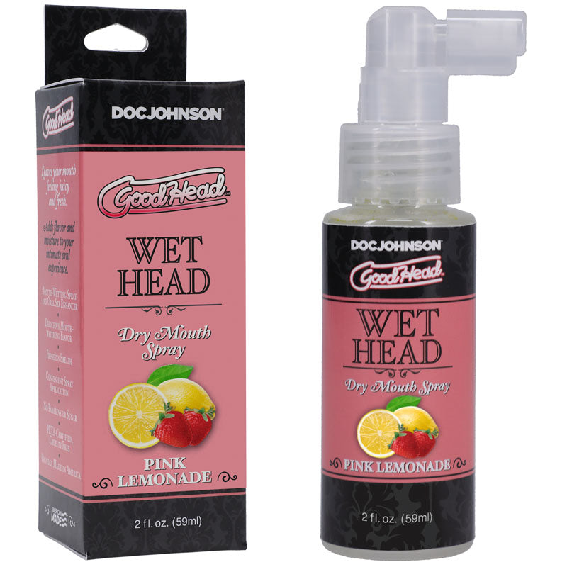 GoodHead Hydrating Oral Spray - Pink Lemonade Flavor - 59 ml Bottle (Moisture-Boosting, Refreshing Formula)
