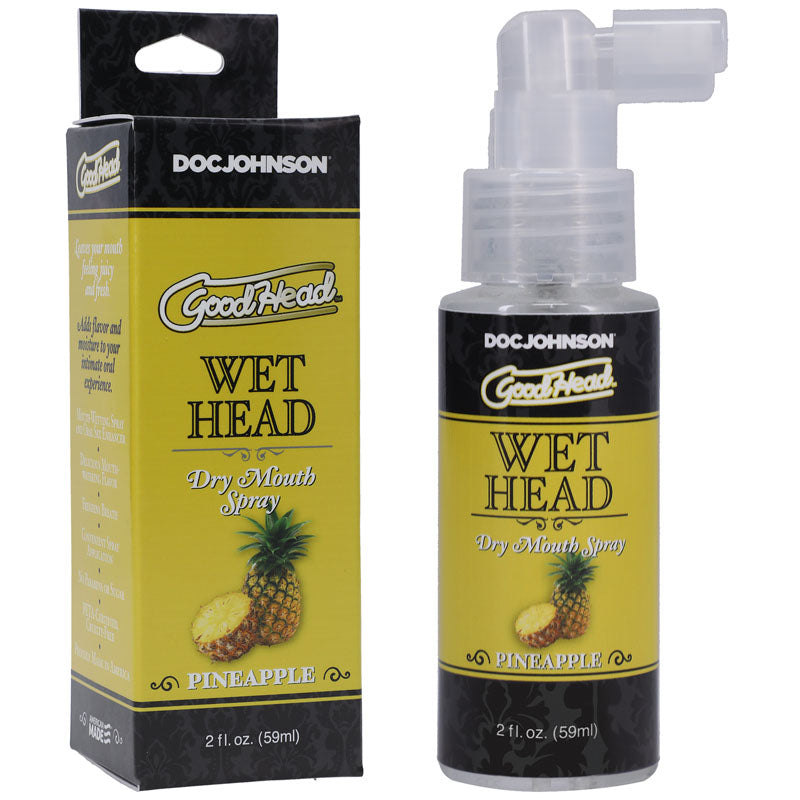 GoodHead Pineapple Flavored Wet Head Dry Mouth Spray – 59 ml Bottle (Refreshing Hydration for All)