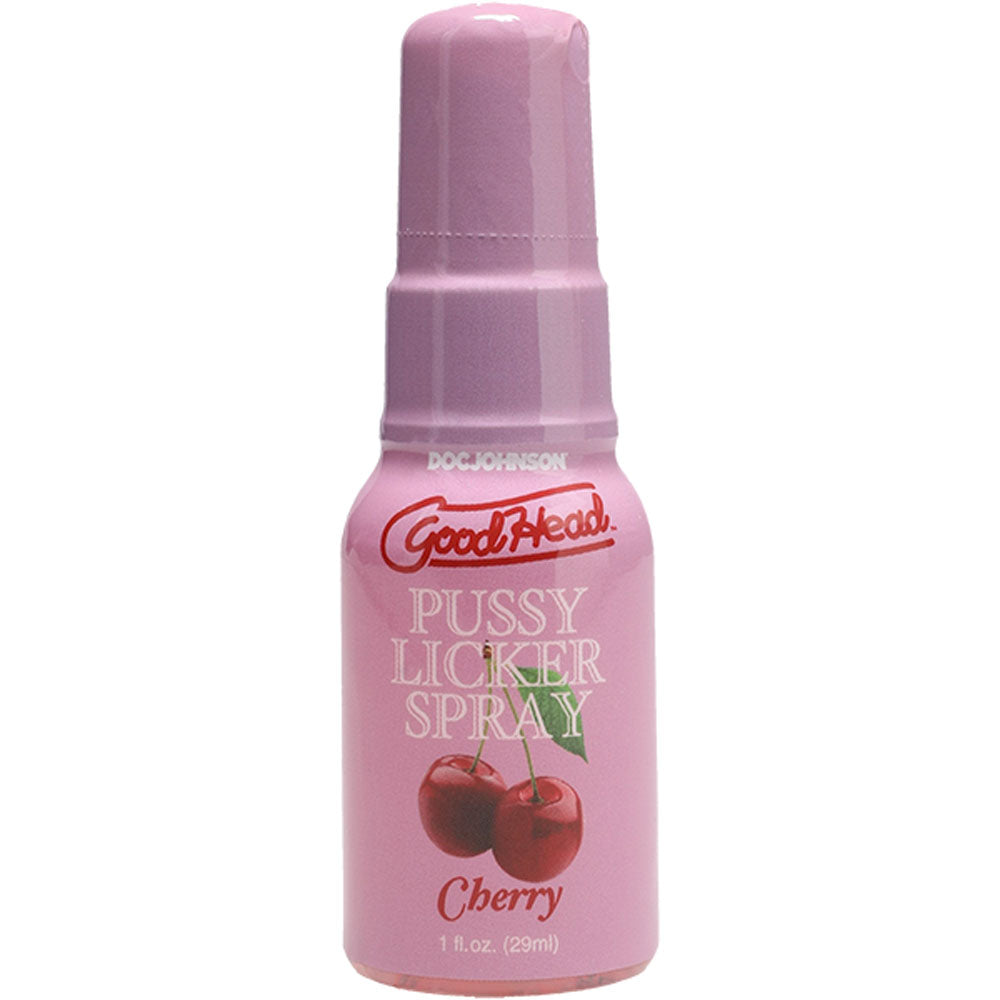 GoodHead Cherry Flavored Pussy Licker Spray - Body-Safe Oral Delight - 29 ml Bottle