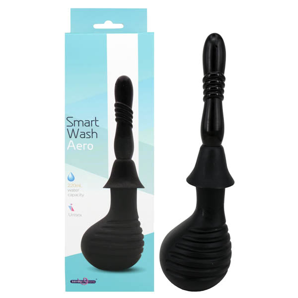 Smart Wash Aero Unisex Douche - 220 ml Capacity - Body-Safe and Easy to Use (Black)