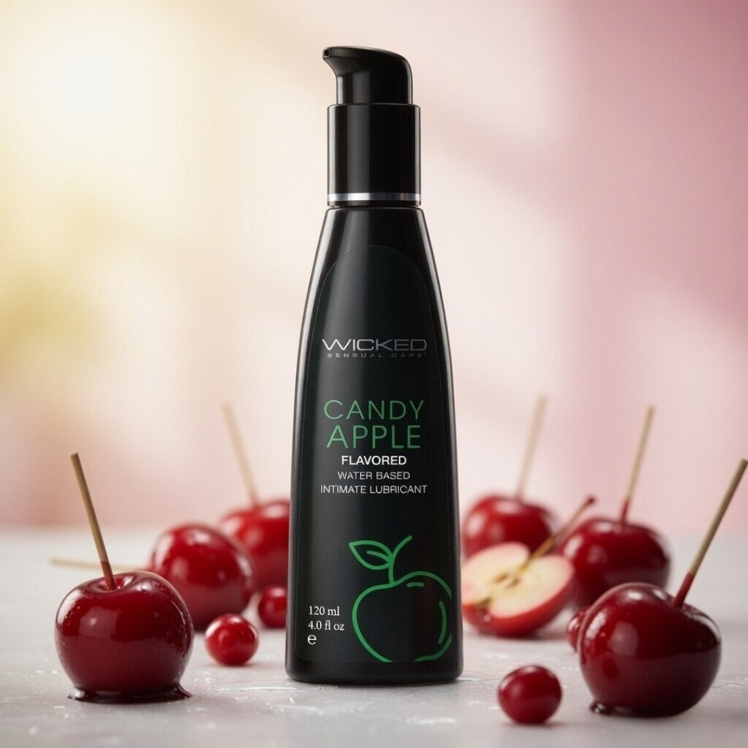 Wicked Aqua Candy Apple - Refreshing Candy Apple Flavored Water-Based Lubricant - 120 ml (4 oz) Bottle