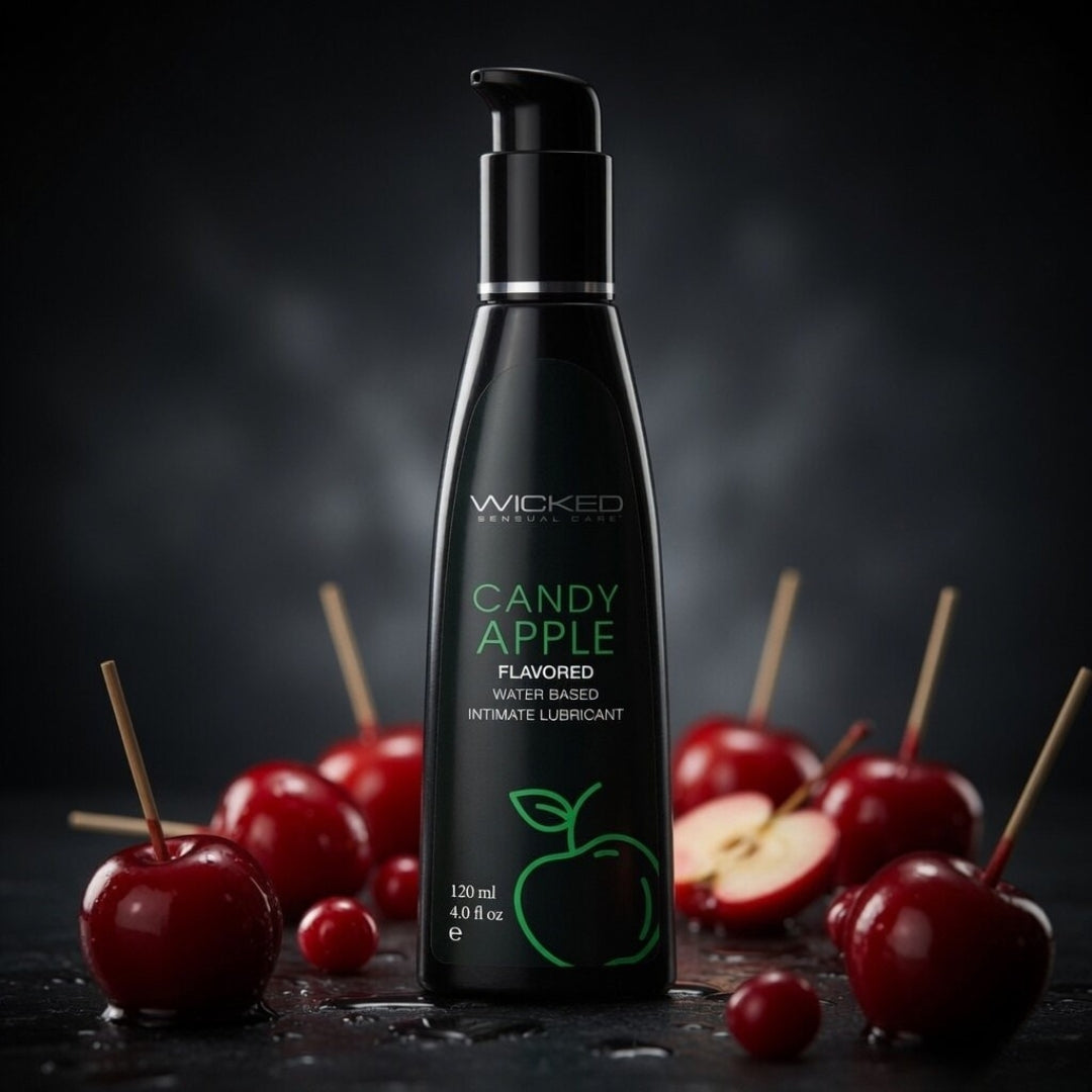 Wicked Aqua Candy Apple - Refreshing Candy Apple Flavored Water-Based Lubricant - 120 ml (4 oz) Bottle