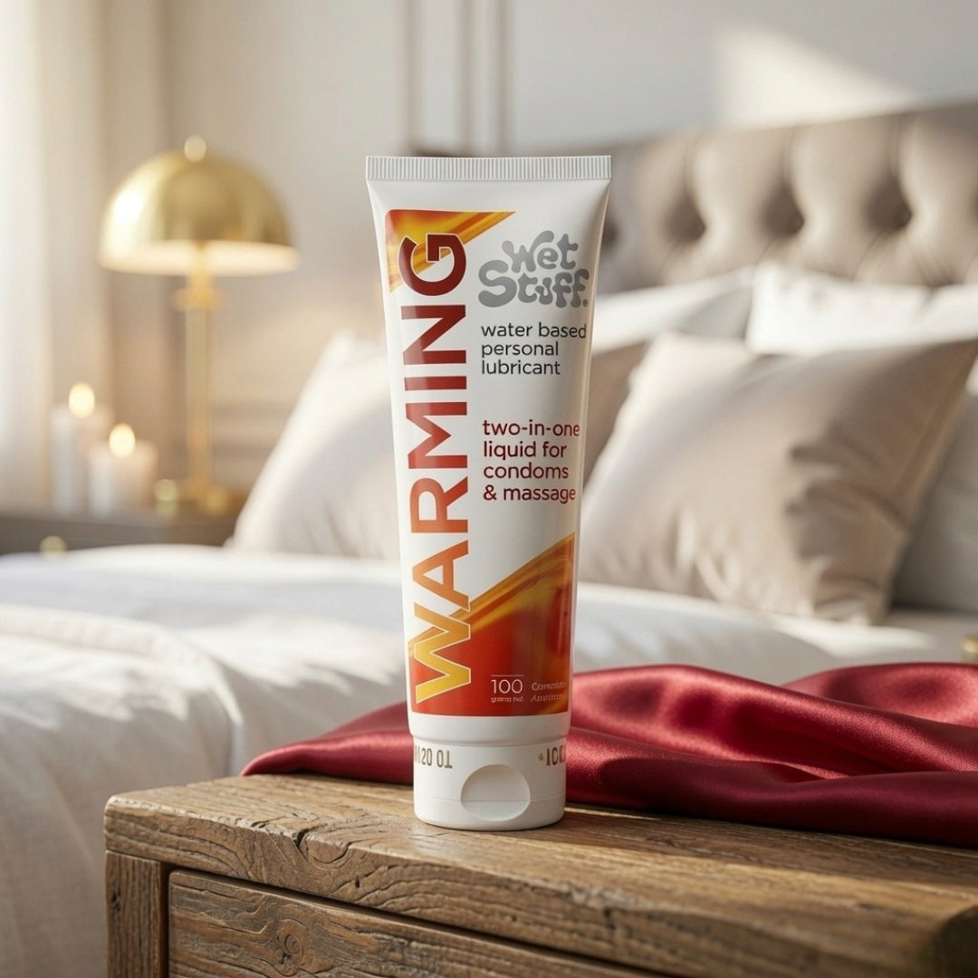 Wet Stuff Warming Water-Based Lubricant – 100g Tube for Enhanced Pleasure and Comfort