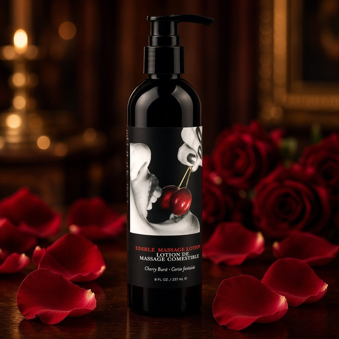 Cherry Massage Lotion - Body-Safe, Flavored Relaxation - 237 ml