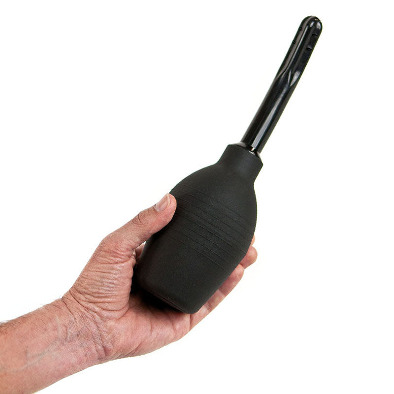 Adam & Eve Body-Safe Anal Douche - Sleek Black Design (Easy Clean, Essential for Wellness)