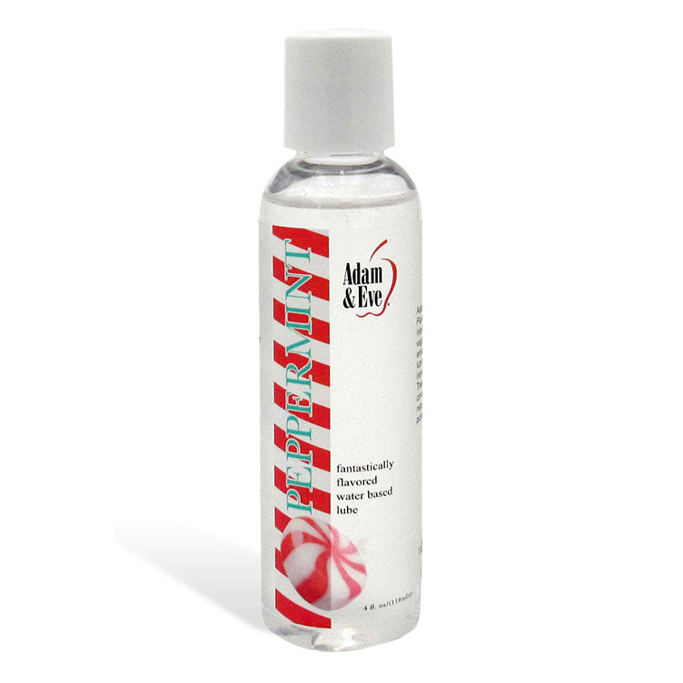 Adam & Eve Peppermint Water-Based Lubricant – Refreshing Mint Flavor, 118 ml Bottle (Body-Safe, Ideal for All)