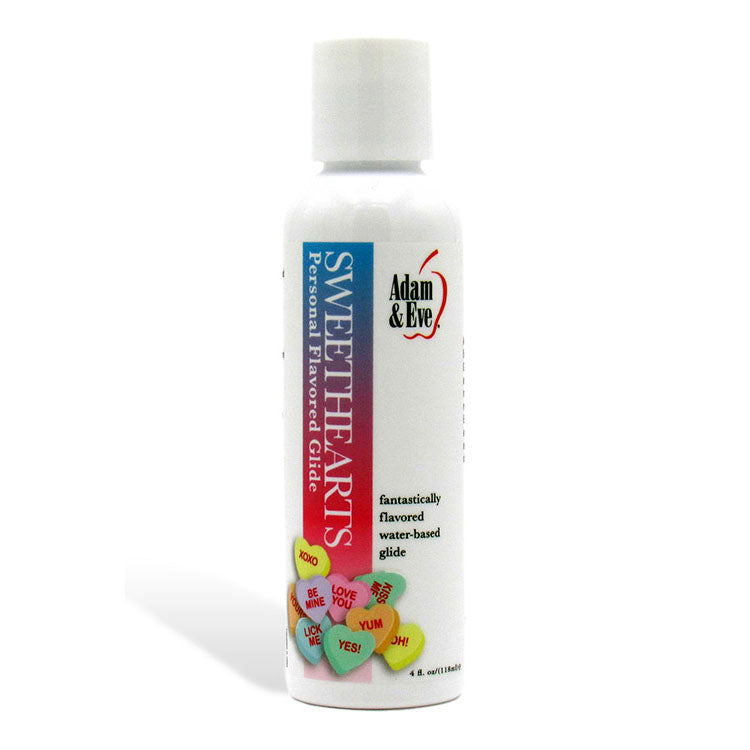 Adam & Eve SWEETHEARTS Candy Flavored Water-Based Lubricant - 118 ml Bottle for Enhanced Intimacy and Pleasure