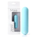Maia Jessi - Teal Blue USB Rechargeable 7.6 cm Body-Safe Silicone Bullet Vibrator