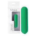 Maia Jessi - Emerald Green USB Rechargeable Bullet Vibrator (7.6 cm, Body-Safe Silicone)