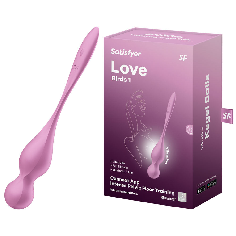 Satisfyer Kegel Premium Trainer – USB Rechargeable, App Controlled – Pink