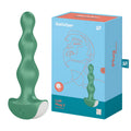 Satisfyer Lolli-Plug 2 - Eco-Friendly Vibrating Anal Beads in Green (Body-Safe, USB Rechargeable)