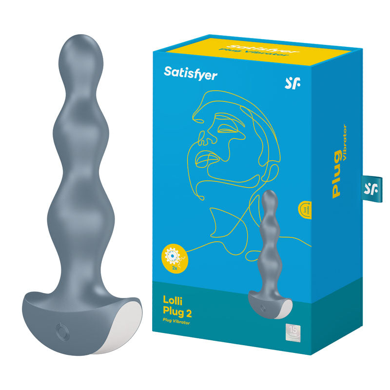 Satisfyer Anal Beads – Vibrating, Body-Safe Silicone – Gray