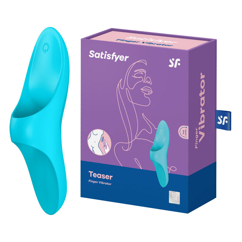 Satisfyer Stimulator – USB Rechargeable – Body-Safe Silicone – Light Blue