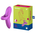 Satisfyer Stimulator – Rechargeable – Body-Safe Silicone – Dark Pink