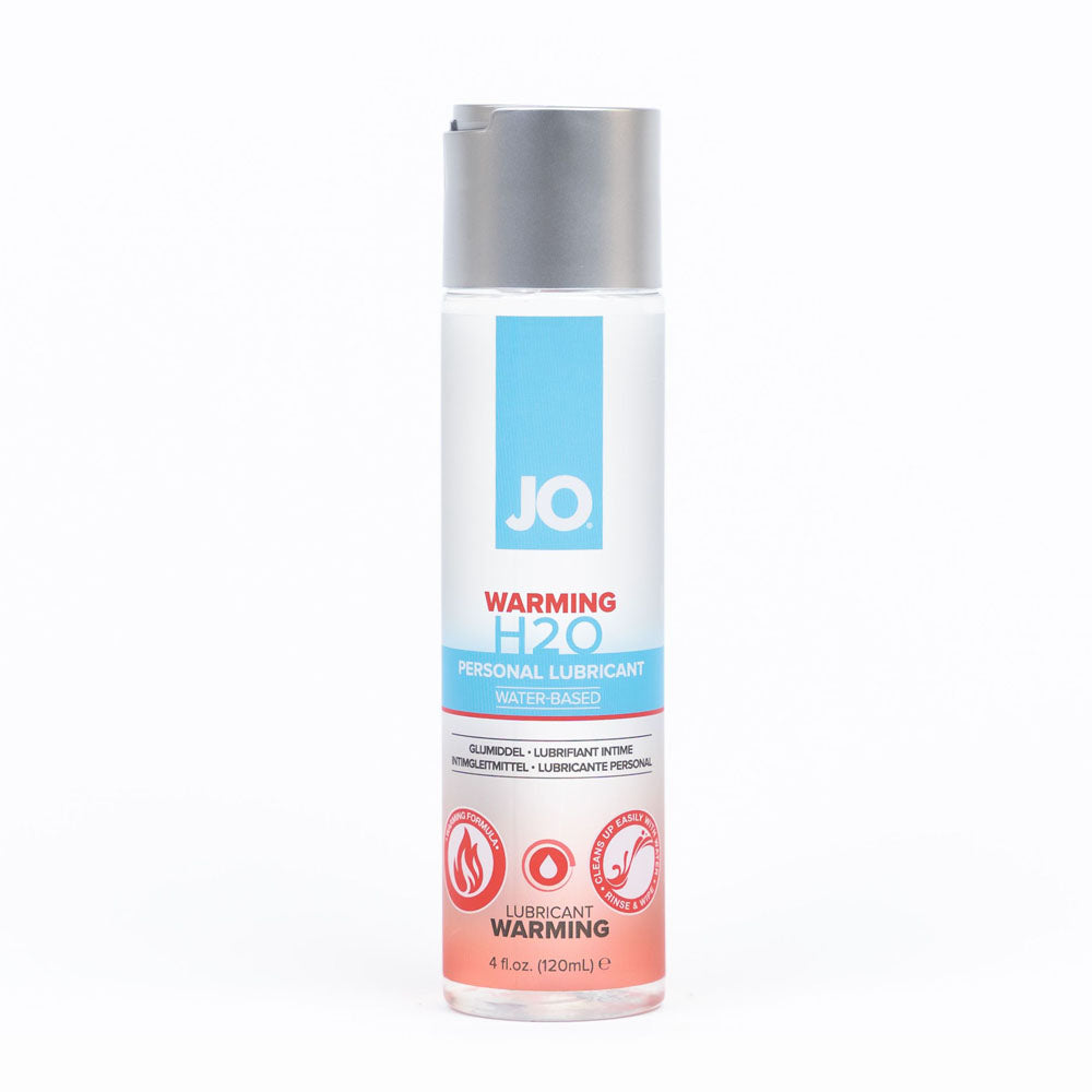 JO H2O Warming Lubricant - 120 mL - Water-Based, Body-Safe Warming Formula for Enhanced Pleasure