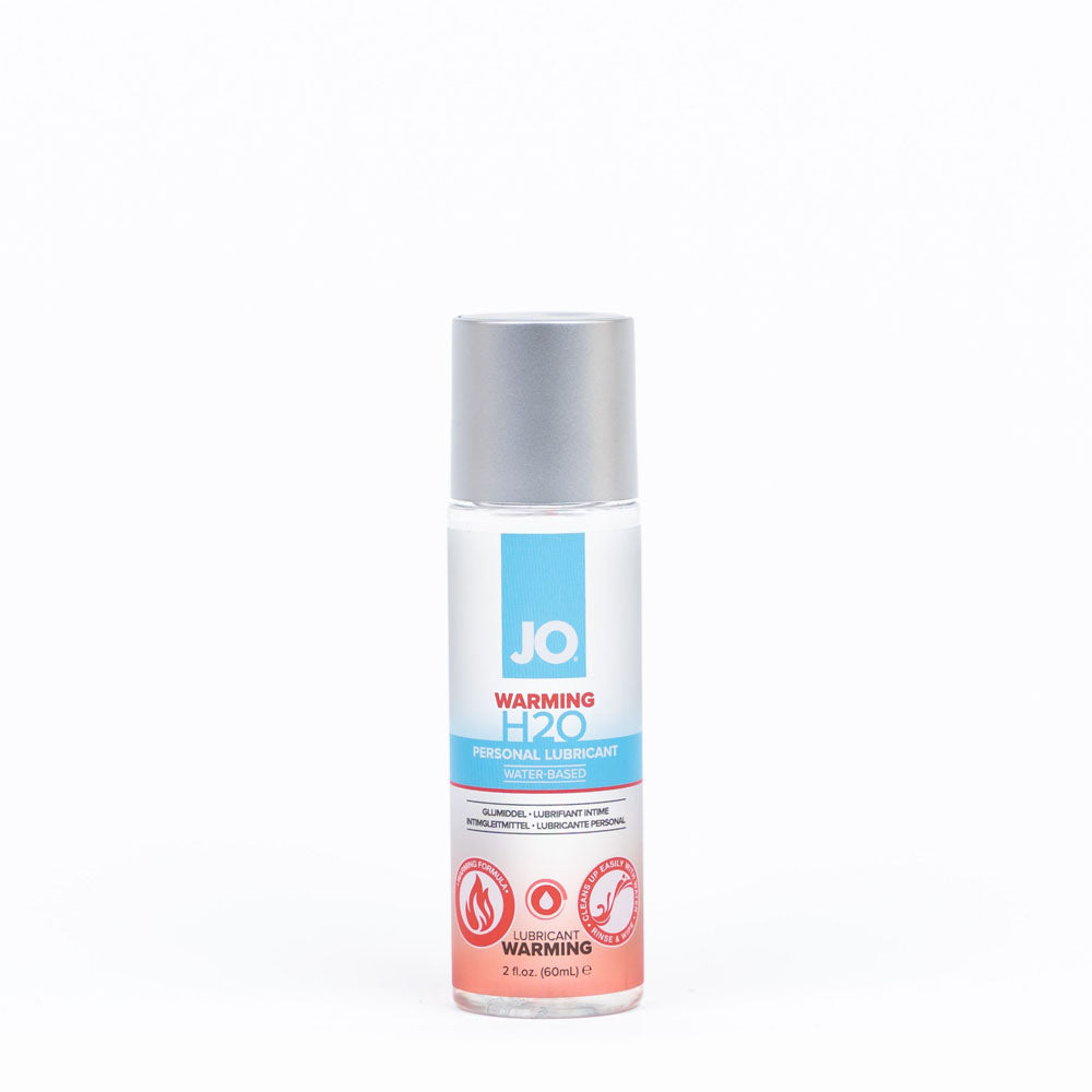 JO H2O Warming Water-Based Lubricant - 60 mL - Safe & Sensual Warming Formula