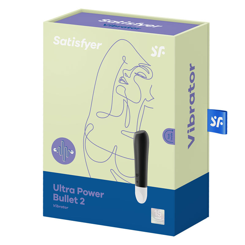 Satisfyer Bullet – USB Rechargeable – Body-Safe Silicone – Black