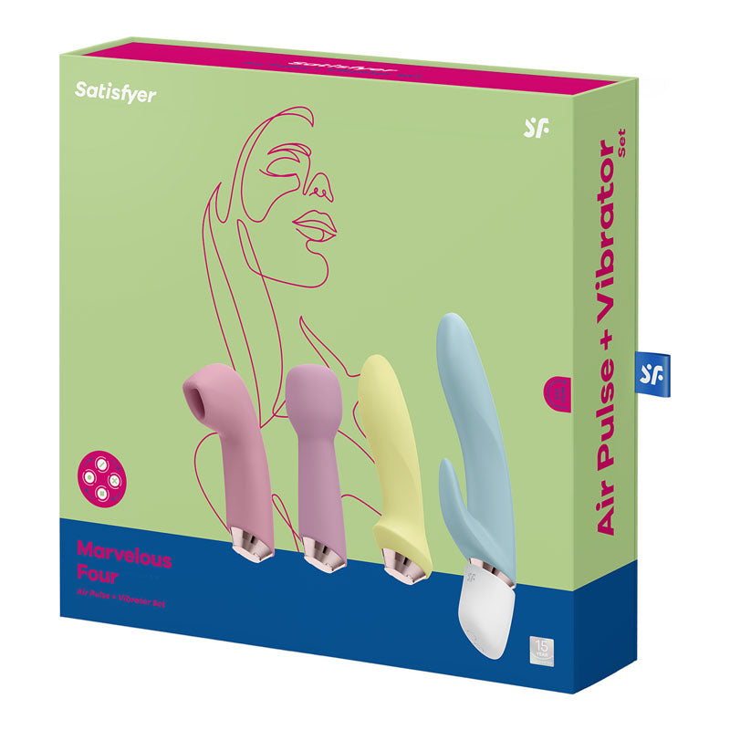 Satisfyer Marvelous Four - Versatile 4-in-1 USB Rechargeable Vibrator for Wellness and Pleasure
