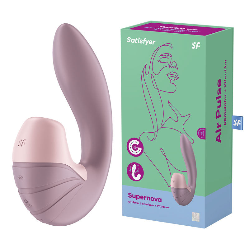 Satisfyer Vibrator – USB Rechargeable, Air Pulsation – Old Rose