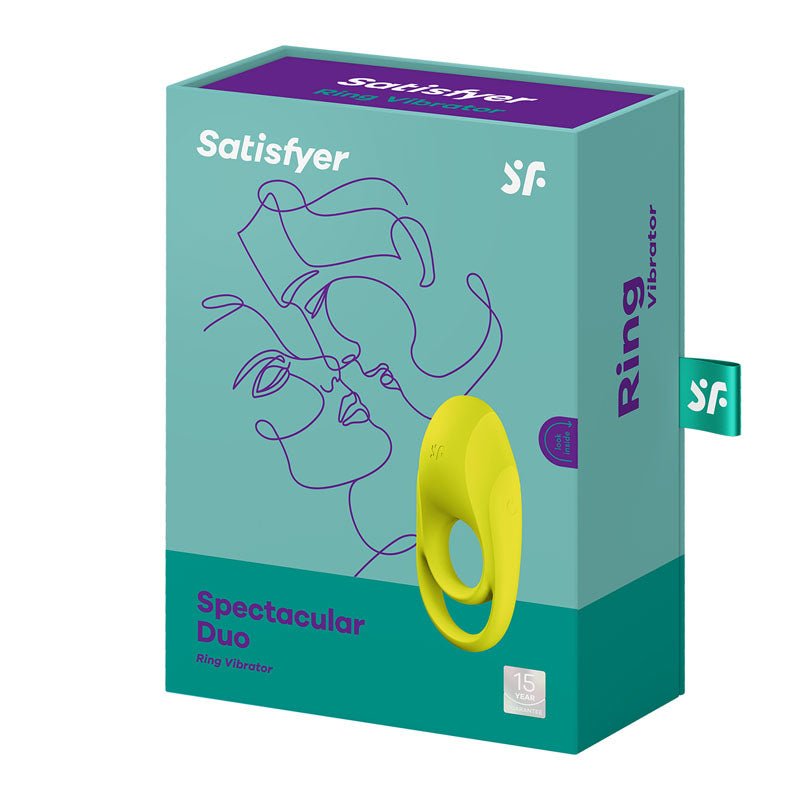 Satisfyer Cock & Balls Ring – USB Rechargeable – Body-Safe Silicone – Light Green