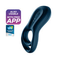 Satisfyer Cock & Balls Ring – USB Rechargeable, App Controlled – Navy Blue