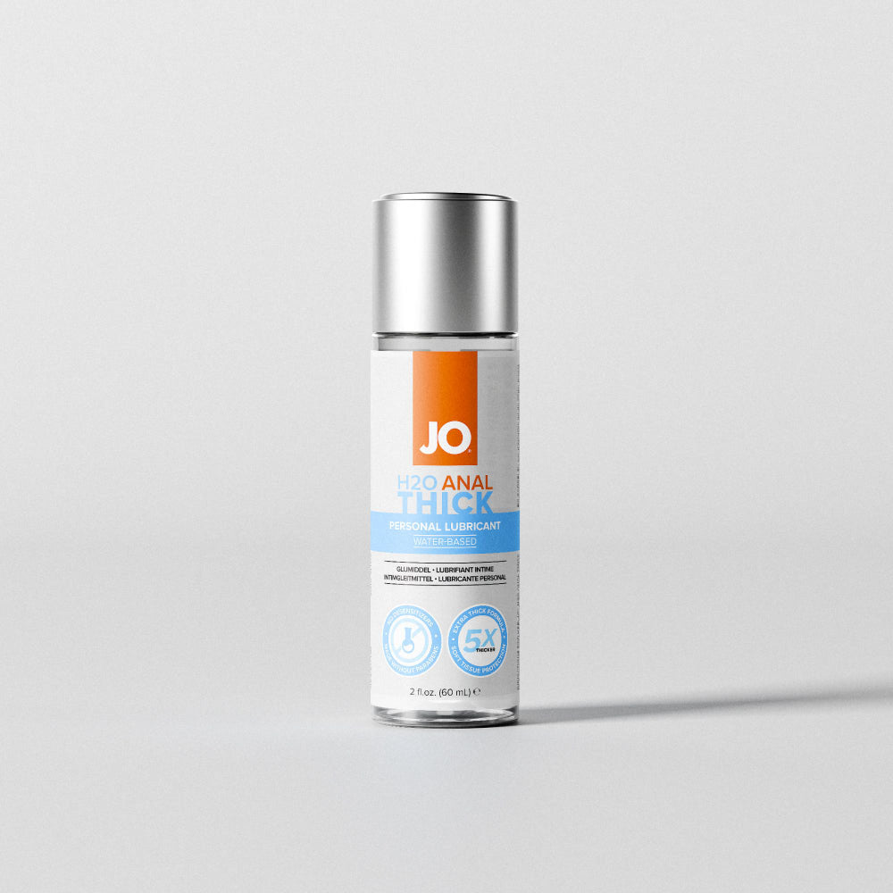JO H2O Thick Water-Based Anal Lubricant – 60 mL Bottle for Comfortable Sensation