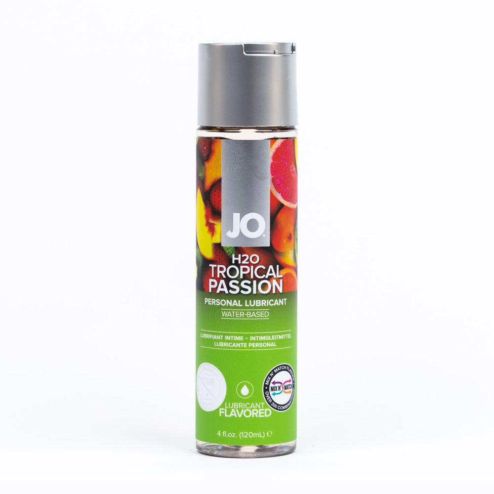 JO H2O Tropical Passion Water-Based Lubricant - 120 mL - Tropical Flavor for Enhanced Intimacy