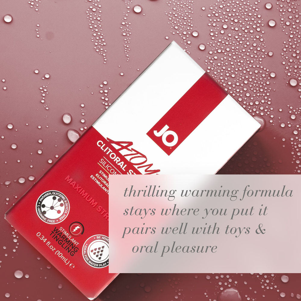 JO Atomic Clitoral Gel – Gender-Neutral Stimulating Gel for Enhanced Pleasure – 10 ml Tube