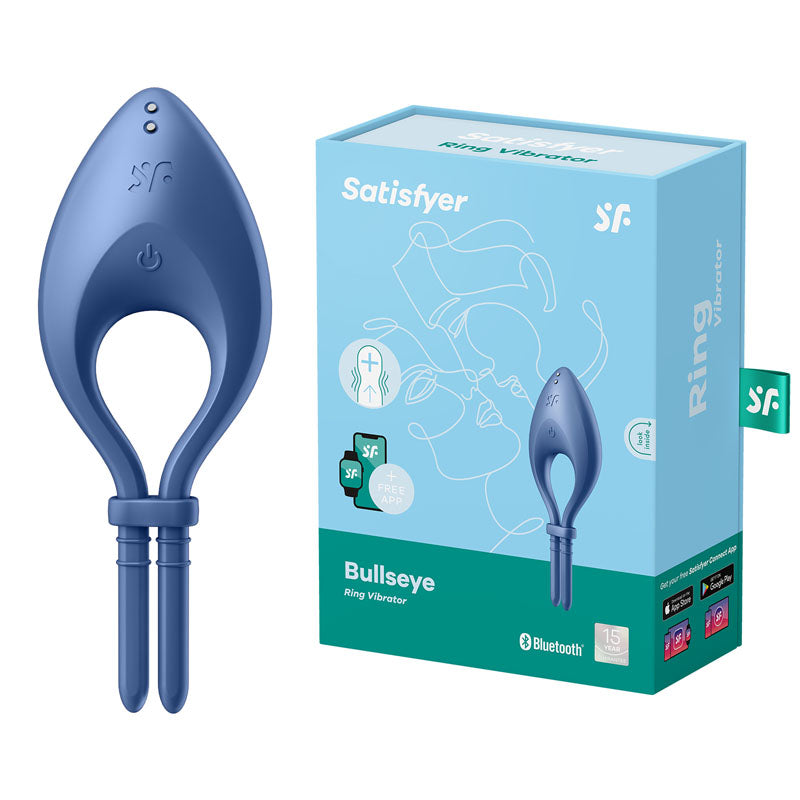 Satisfyer Cock Ring – Adjustable, Body-Safe Silicone – Blue