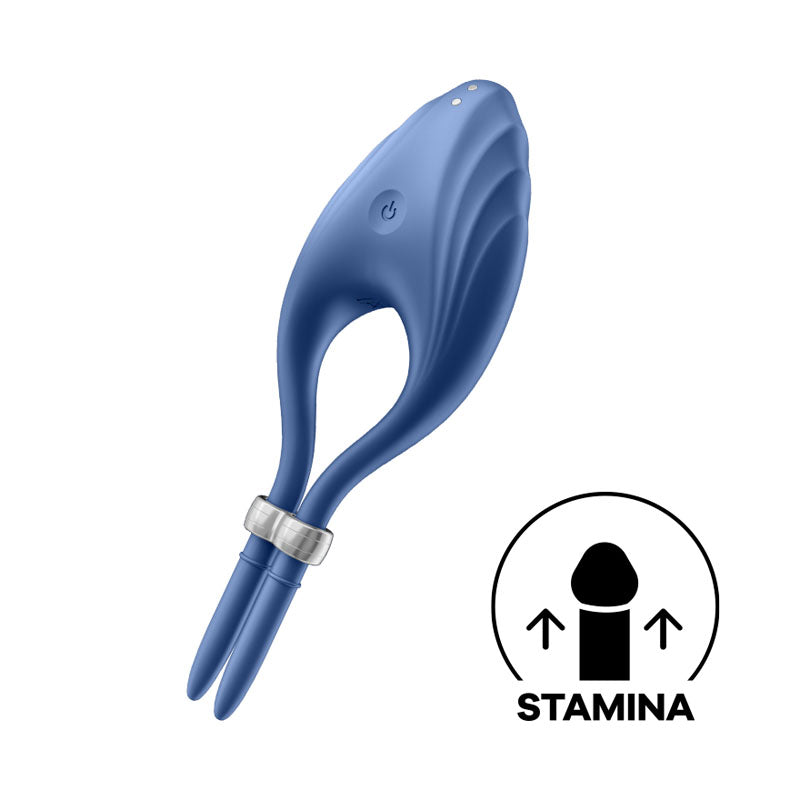 Satisfyer Cock Ring – Adjustable, Body-Safe Silicone – Blue