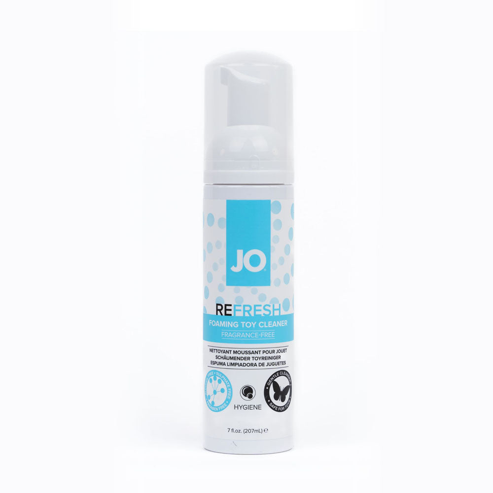 JO Refresh Foaming Toy Cleaner – 207 mL – Gentle & Effective Foaming Cleaner for Adult Toys