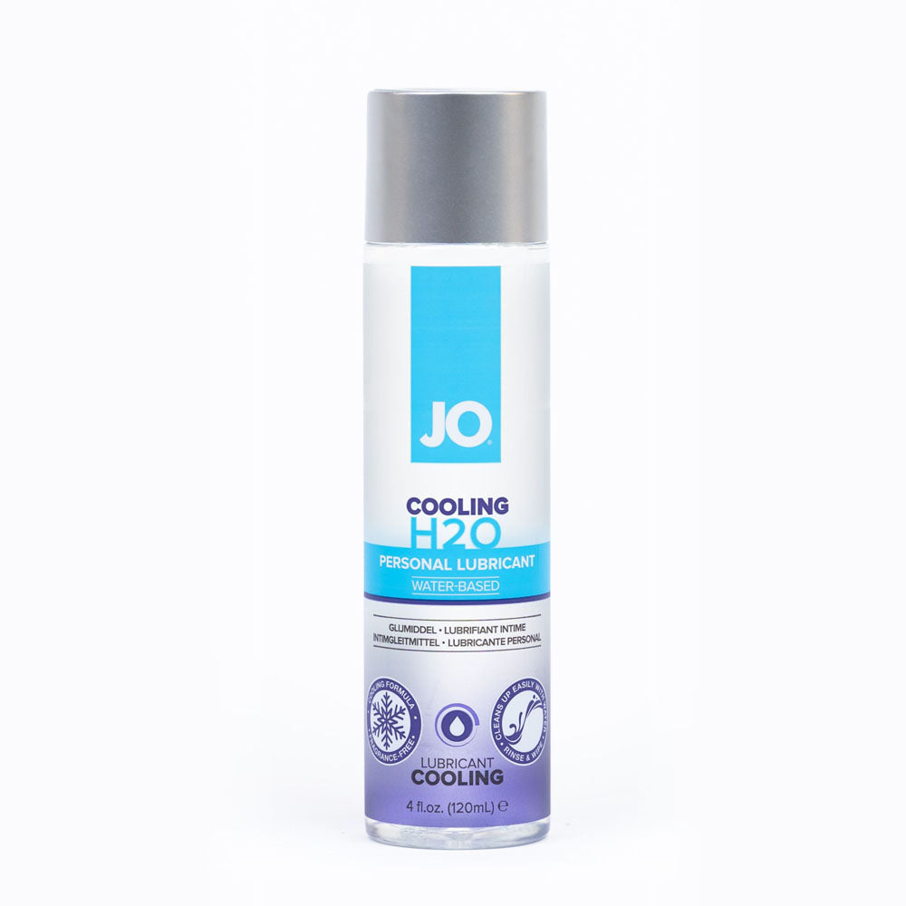 JO H2O Cooling Lubricant – Water-Based Cooling Formula – 120 mL Bottle for Enhanced Comfort