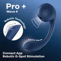 Satisfyer Air Pulsation Premium Vibrator – App Controlled, Rechargeable – Blue