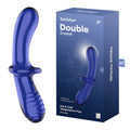 Satisfyer Double Crystal Blue Glass Double-Ended Dildo