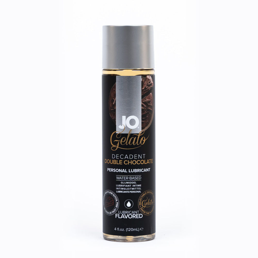 JO Gelato Indulgent Double Chocolate Water-Based Lubricant - 120 mL - Rich Chocolate Flavor for Enhanced Pleasure